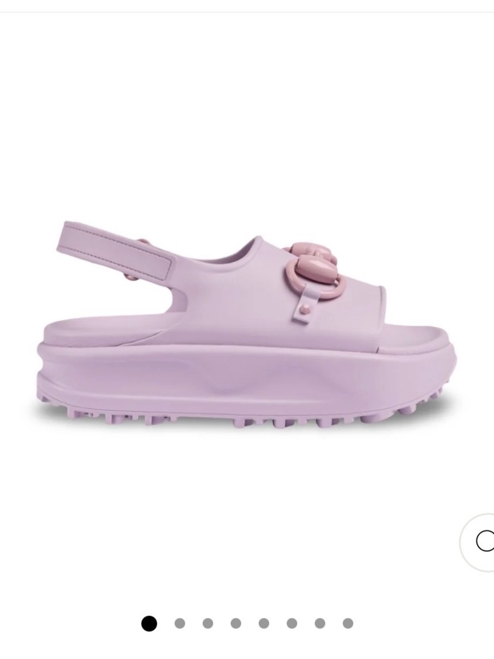 Gucci Pastel Lilac Platform Slingback Sandals